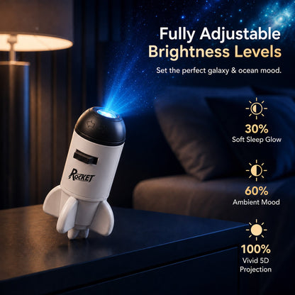 🌳BVJ® Smart Wi-Fi Rocket Star Projector Night Light—💝Create a magical galaxy, ocean, and starry-sky atmosphere for bedrooms, kids’ rooms, and relaxing nights.