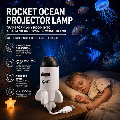 🌳BVJ® Smart Wi-Fi Rocket Star Projector Night Light—💝Create a magical galaxy, ocean, and starry-sky atmosphere for bedrooms, kids’ rooms, and relaxing nights.