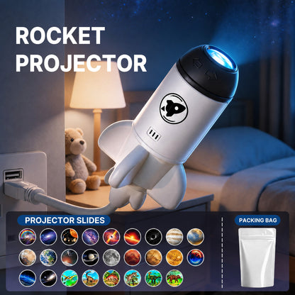 🌳BVJ® Smart Wi-Fi Rocket Star Projector Night Light—💝Create a magical galaxy, ocean, and starry-sky atmosphere for bedrooms, kids’ rooms, and relaxing nights.