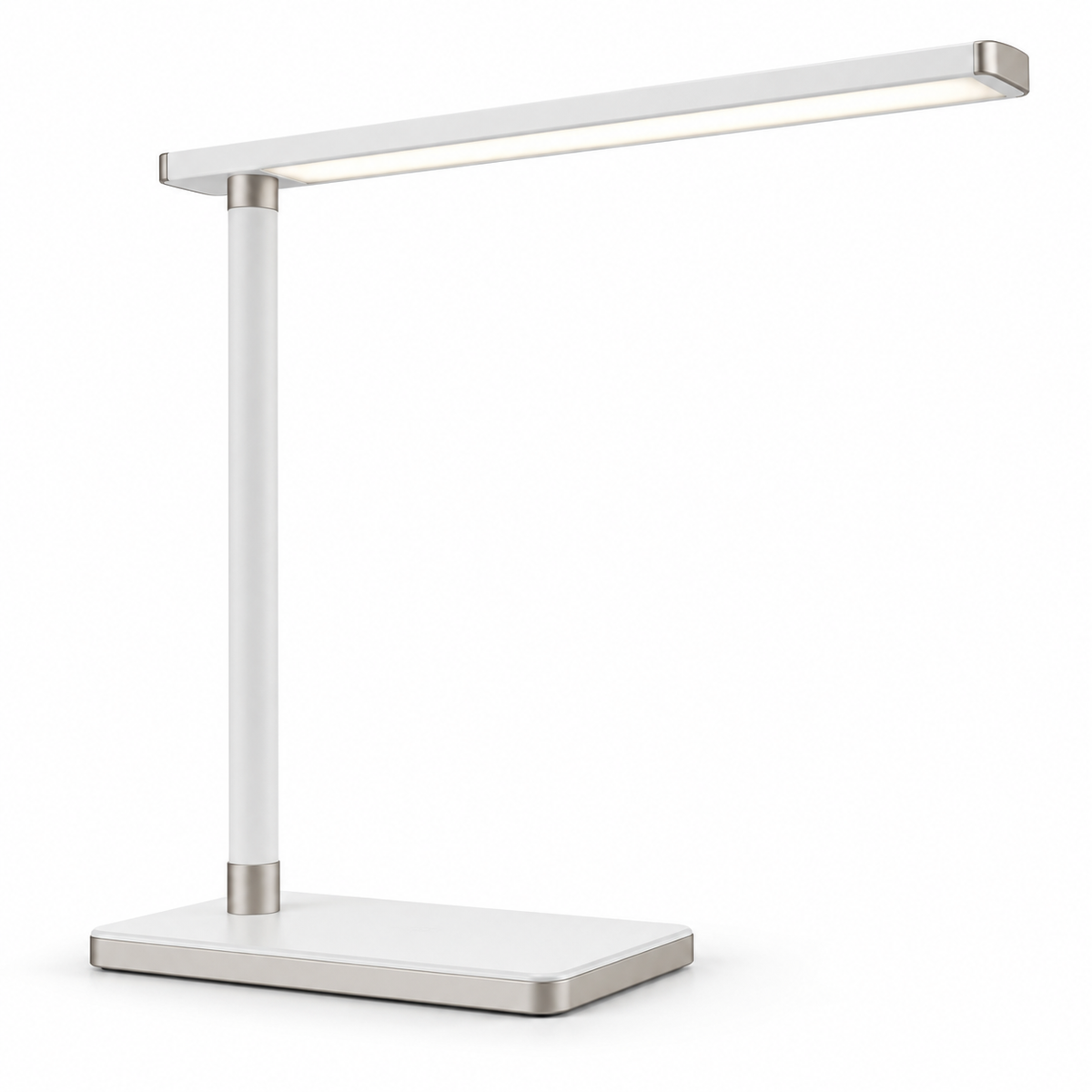 Lámpara LED de escritorio minimalista en color blanco – Luz de trabajo delgada para oficina, home office y espacios de lectura