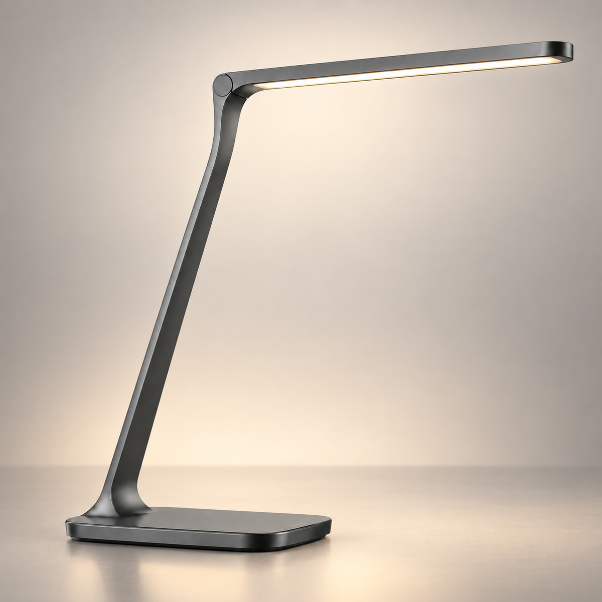 Lámpara LED de escritorio en color antracita – Luz de trabajo minimalista con diseño delgado para oficina y home office