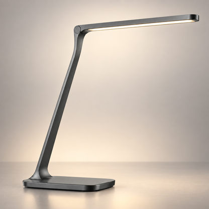 Lámpara LED de escritorio en color antracita – Luz de trabajo minimalista con diseño delgado para oficina y home office