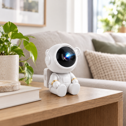 Proyector galáctico de astronauta – Luz de proyección decorativa para recámaras y espacios del hogar