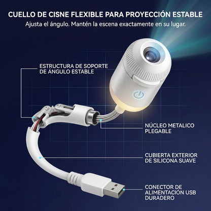 🌳 Comauo® Proyector de Luz de Noche - Proyector Estelar Holográfico Inteligente