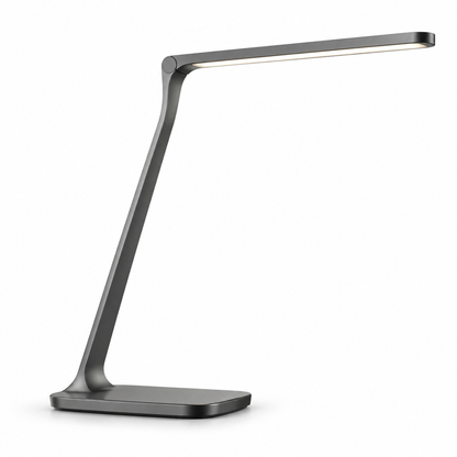 Lámpara LED de escritorio en color antracita – Luz de trabajo minimalista con diseño delgado para oficina y home office