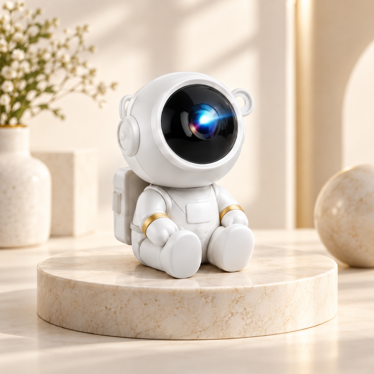 Proyector galáctico de astronauta – Luz de proyección decorativa para recámaras y espacios del hogar
